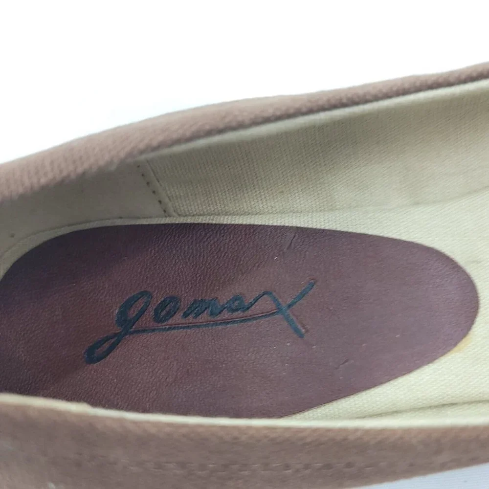 Gomax Womens Sienna-14 Brown Round Toe Slip On Flat Heel Espadrille Shoes Size 9
